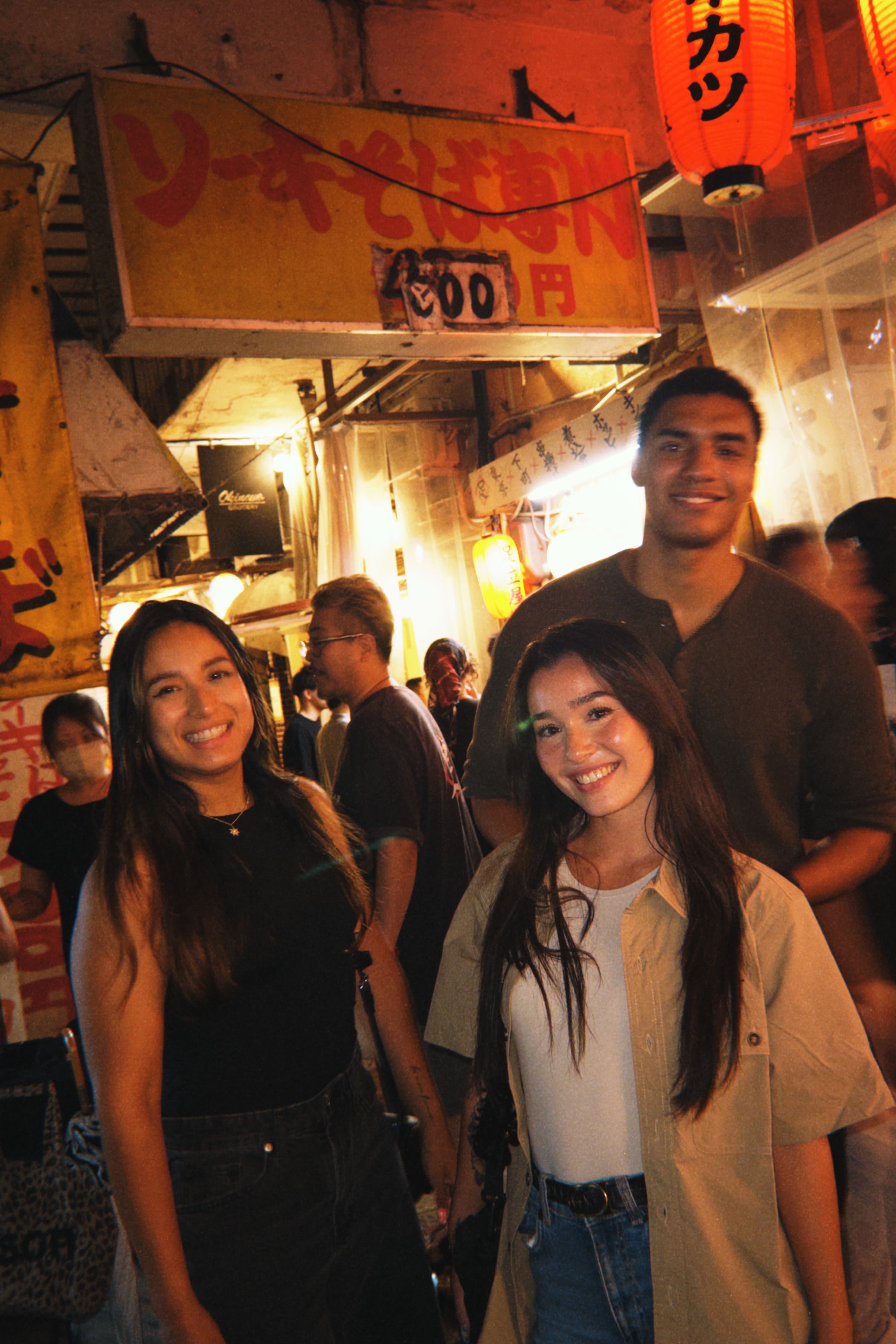 Guide and Guests on Izakaya hopping tour